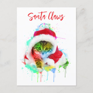 Funny Cat Christmas Card