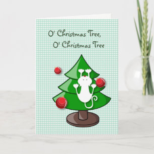 FUNNY CAT CHRISTMAS CARDS