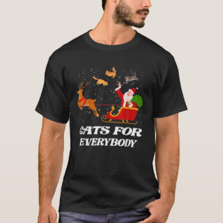 Funny Cat Christmas Cats For Everyone Ugly Christm T-Shirt