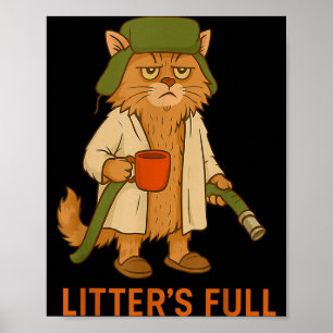 Funny Cat Christmas, Litter’s Full Cat Poster