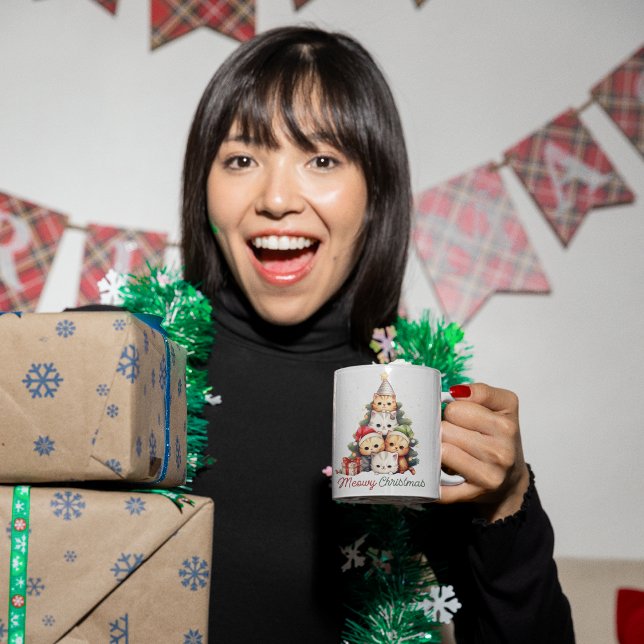 Funny Cat Christmas Tree  Coffee Mug (Creator Uploaded)