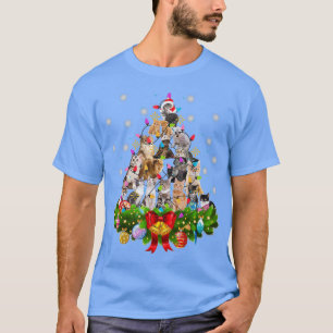 Funny Cat Christmas Tree Xmas Gifts  T-Shirt