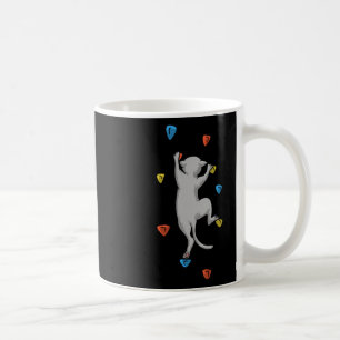 Funny Cat Climber Rock Climbing Gift For Men Women Coffee Mug