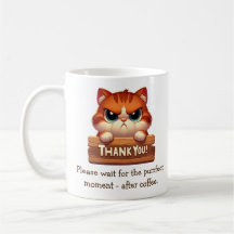 Funny Cat Coffee Break - Customisable Mug