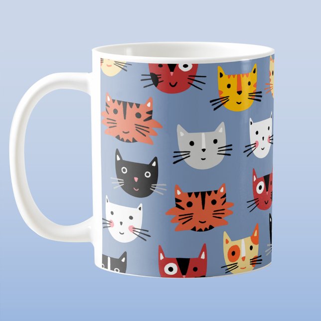 Funny Cat Coffee Mug (Cute kitty cat coffee mug)