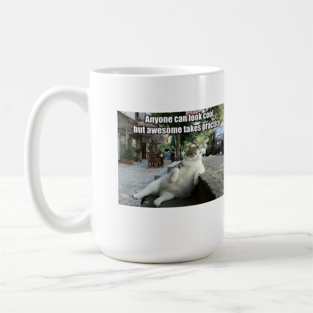 Funny Cat Coffee Mug (Left)