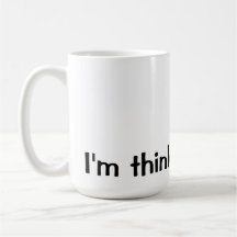 Funny Cat Coffee Mug | Thinking Cat Funny