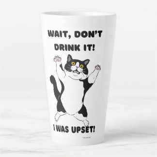 Funny Cat Coffee Mug – “Wait, Don’t Drink It…