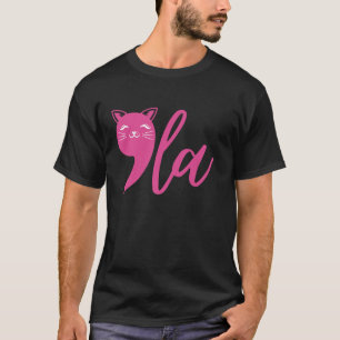 Funny Cat Comma La Kamala Harris For President 202 T-Shirt