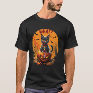 Funny Cat Costume What Funny Black Cat Murderous W T-Shirt