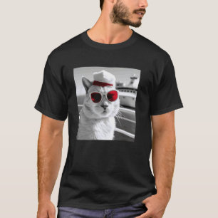 Funny Cat Cruise Ship and Matching Christmas Cruis T-Shirt