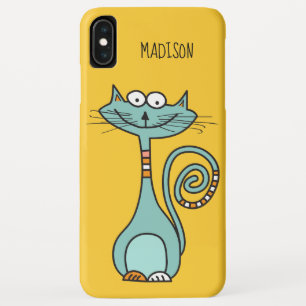 Funny Cat custom name & colour phone cases