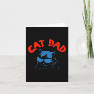 Funny Cat Dad Club 2 Sided Life Is Better With Cat Card