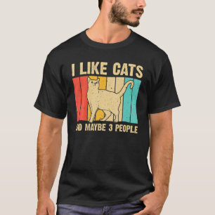 Funny Cat Design Cat Lover For Men Women Animal In T-Shirt