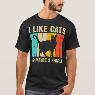 Funny Cat Design Cat Lover For Men Women Animal In T-Shirt