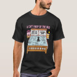Funny Cat Design Cat s Map Of The Bed Cat Lover Gi T-Shirt<br><div class="desc">Funny Cat Design Cat s Map Of The Bed Cat Lover Gift T Shirt</div>