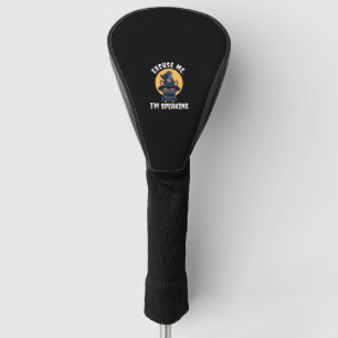 Funny Cat Excuse Me I'm speaking Kamala Harris 47 Golf Head Cover