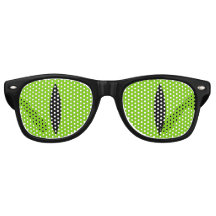 Funny Cat Eyes Glasses (Green)