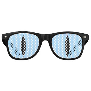 Funny Cat Eyes Glasses (Light Blue)
