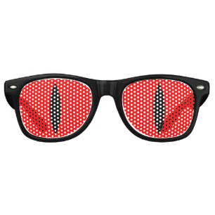 Funny Cat Eyes Glasses (Red)