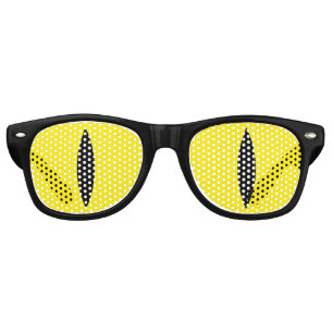 Funny Cat Eyes Glasses (Yellow)
