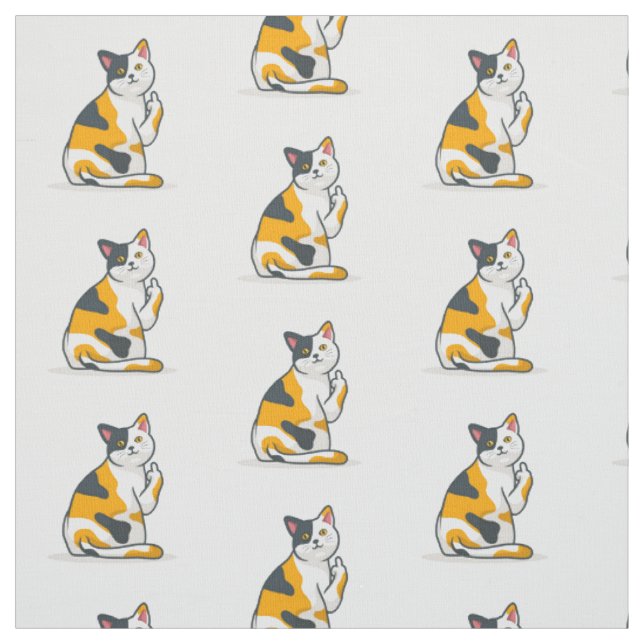 Funny Cat Fabric (Swatch)
