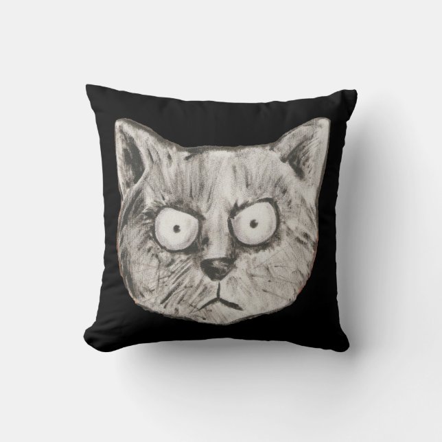 Funny cat face cushion (Front)