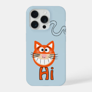 Funny cat face iPhone 15 pro case