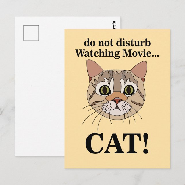 Funny Cat Face  Postcard (Front/Back)