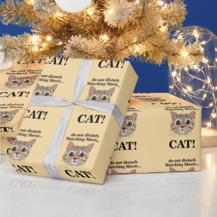 Funny Cat Face Wrapping Paper