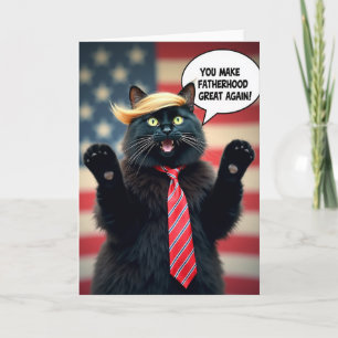 Funny Cat Fatherhood Great Card