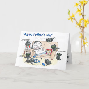 Funny cat Father's Day card