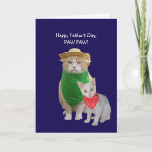 Funny Cat Father's Day Card