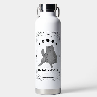 Funny Cat Feminist Political Tarot Customizable Water Bottle
