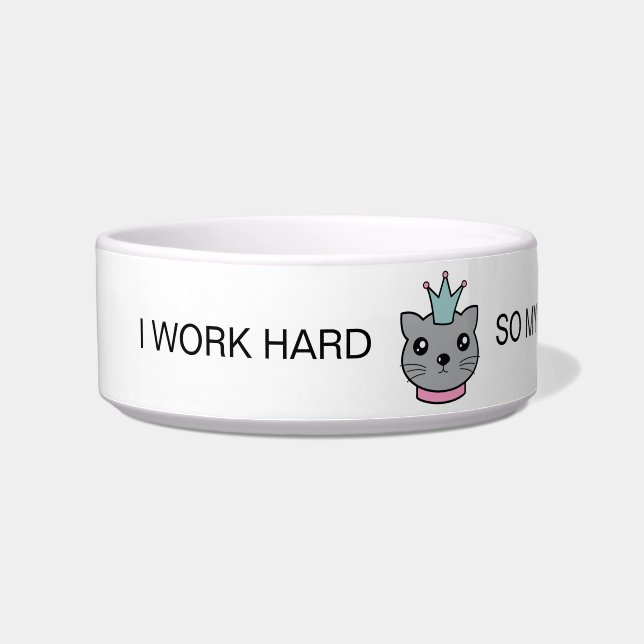 Funny Cat Food Bowl  (Left)