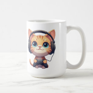 Funny Cat Gamer– Gift for Cat Lovers & Gamers Coffee Mug