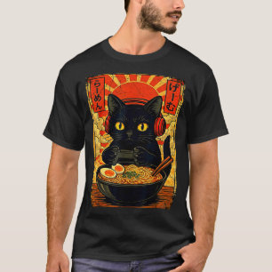 Funny Cat Gamer Men Anime Kawaii Gaming Headset Ca T-Shirt