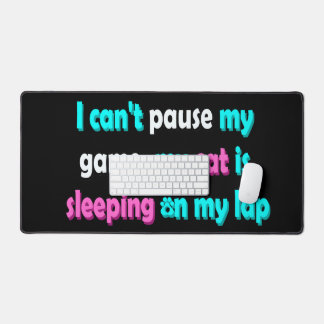 Funny Cat Gaming Desk Mat