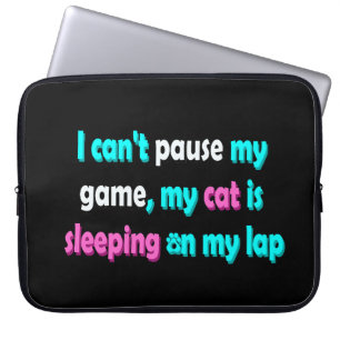 Funny Cat Gaming Laptop Sleeve