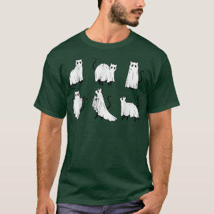 Funny cat ghost black cat Halloween for Cat Kitty T-Shirt