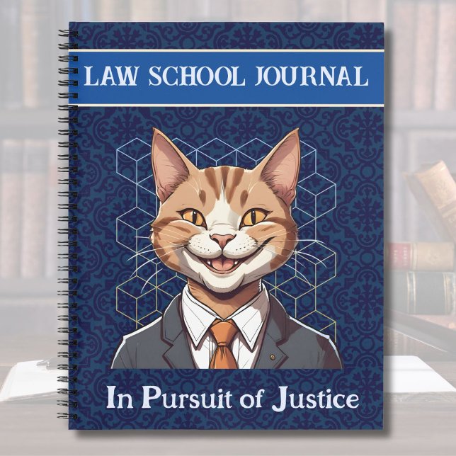 Funny Cat Gifts for Law Student Lawyer Enforcement Notebook (Funny Cat Gifts for Law Student Lawyer Enforcement)