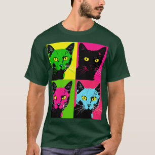 Funny Cat Gifts Men Kids Women Novelty Black Cat T-Shirt