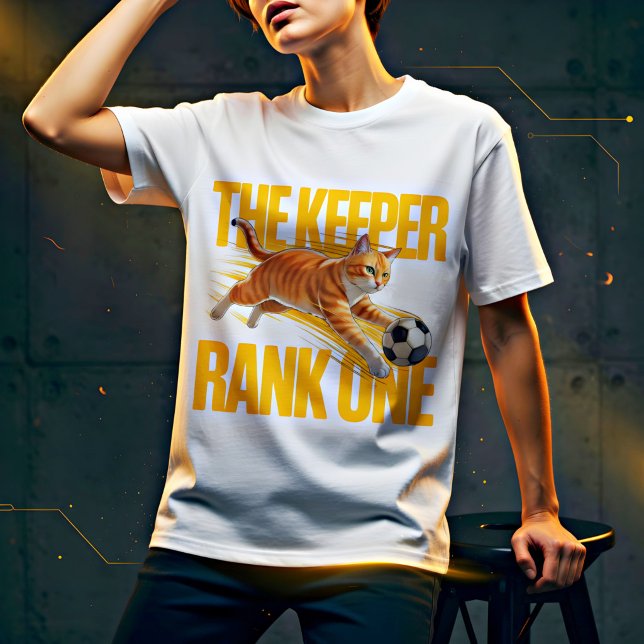 Funny Cat Goalkeeper Tee – Soccer Lover Gift (Creator Uploaded)