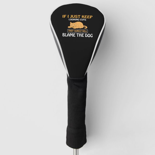 FUNNY CAT                  GOLF HEAD COVER (Front)