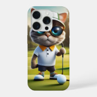 Funny Cat Golf Player,