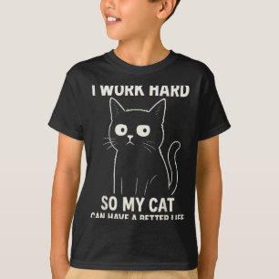 Funny Cat Graphic Tee Men Women Coworker Meme Humo