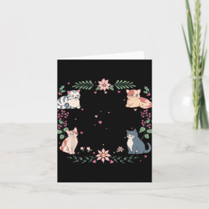 Funny Cat Graphic Women Mother Cat Owners Best Cat Card