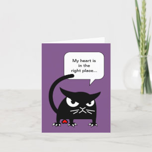 Funny Cat Greeting Cards   Badd Gato Valentine
