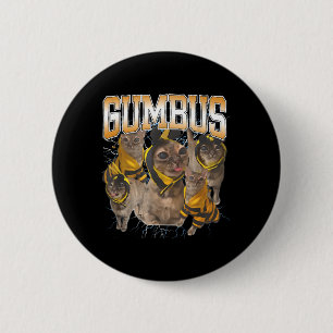 Funny Cat Gumbus Cat Lovers Trendy Cute Animal For 6 Cm Round Badge