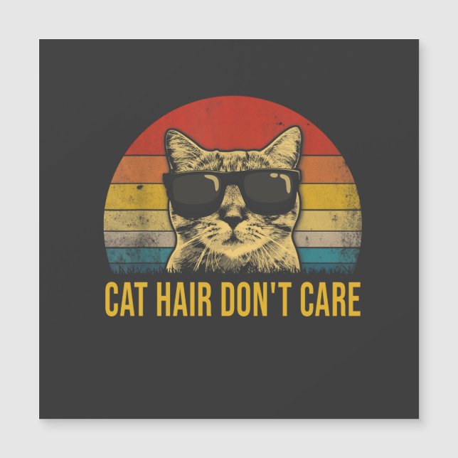 Funny Cat Hair Don't Care for Cat Lovers (Front)